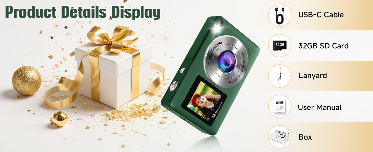 teens Gift digital camera kit digital camera with sd card