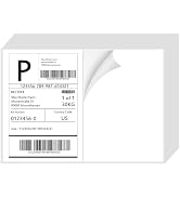 InpourPack 200 Half Sheet Self Adhesive Shipping Labels 100 Sheets, 8.5" x 5.5" Address Labels La...