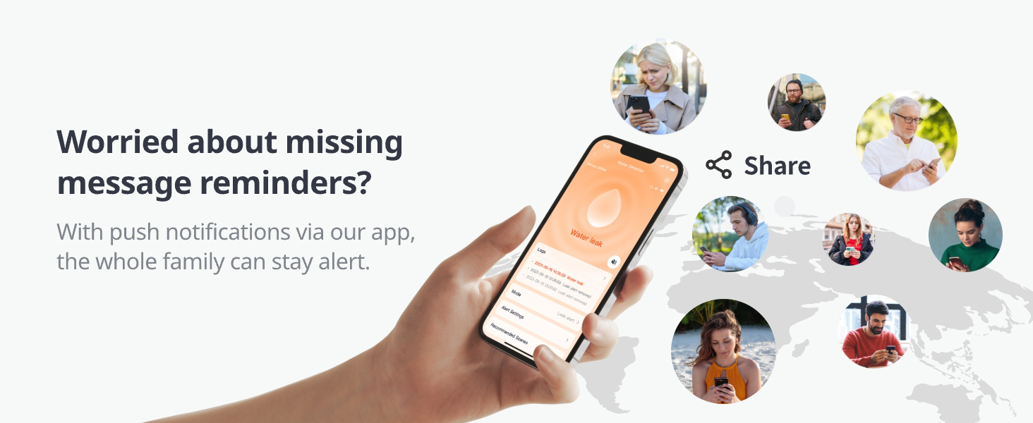 WiFi Water Leak Detector Tuya Smart Water Sensor 100dB Adjustable Alarm App Alerts Home kitchen ?