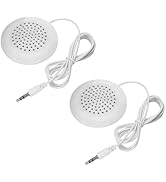 Yoidesu 2Pcs Mini Speaker, 3.5mm DIY Speaker with Stereo Sound, Under Pillow Speaker, Portable Li...