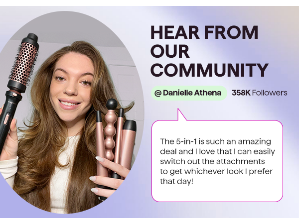 curling iron wand set