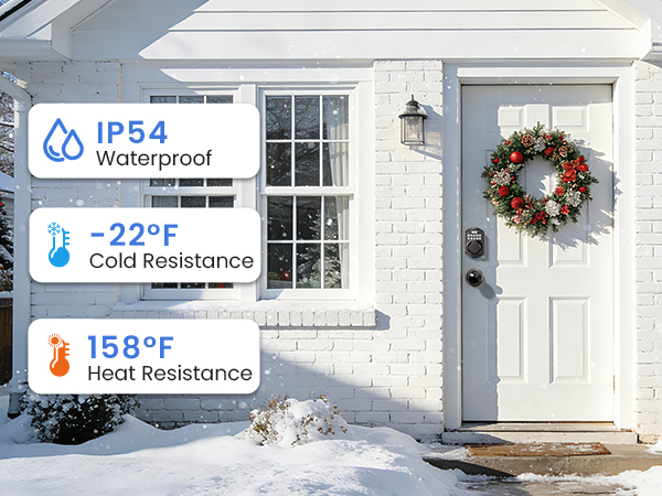 Precision Craftsmanship: Resists extreme heat and cold. IP54 water-resistant.
