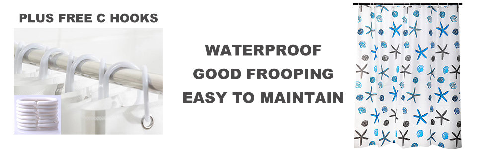 water proof shower curtain 