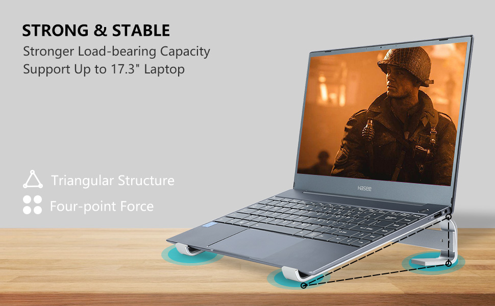 Support up to 17.3 inches laptops