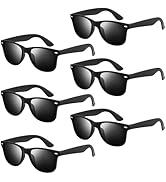 NEBURORA Black Sunglasses Bulk Retro Black Shades Party Sunglasses for Adult Men Women Summer Bea...
