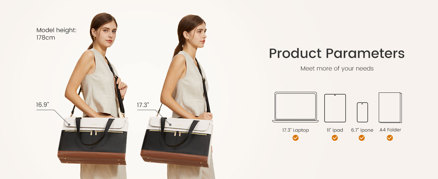 Comfortable tote bag for all-day use with structured shape that keeps items in place