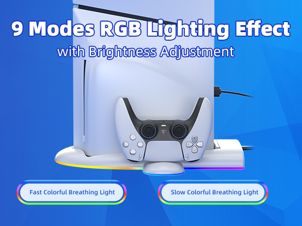 ps5 slim stand rgb light