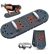 Hikeen Push Up Board - Portable Push Up Bar for Home &amp; Travel, Multi-Functional Fitness Workout E...