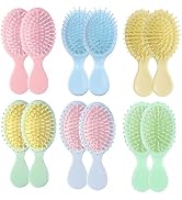 12 pcs Mini Hair Brush,Travel Detangling Brush with Exquisite Packaging Box,Mini Brush for Most H...