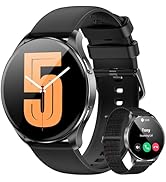 Blackview Smart Watch for Women Men (Make/Answer Calls),1.43''AMOLED Touchscreen Fitness Tracker ...
