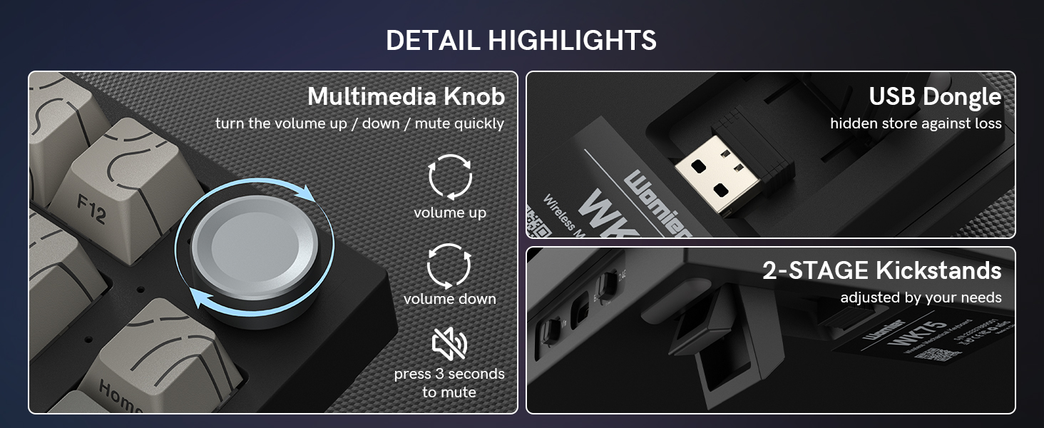usb keyboard with knob