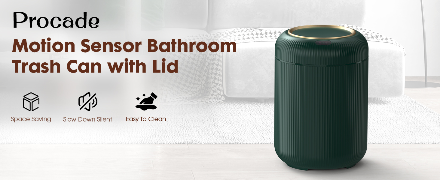 motion sensor trash can