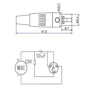 Lapel microphone for shure