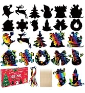 Stocking Stuffers for Kids - 48 PCS Rainbow Scratch Paper Cards Set | Christmas Crafts Toys Game ...
