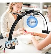 KIRKAS 29inch Large Half Moon Light for Nail Tech, 456 LEDs 3 Color Modes Infinitely Knob Arch Na...