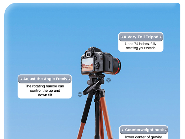 tripod character, 74 inch, aluminium alloy