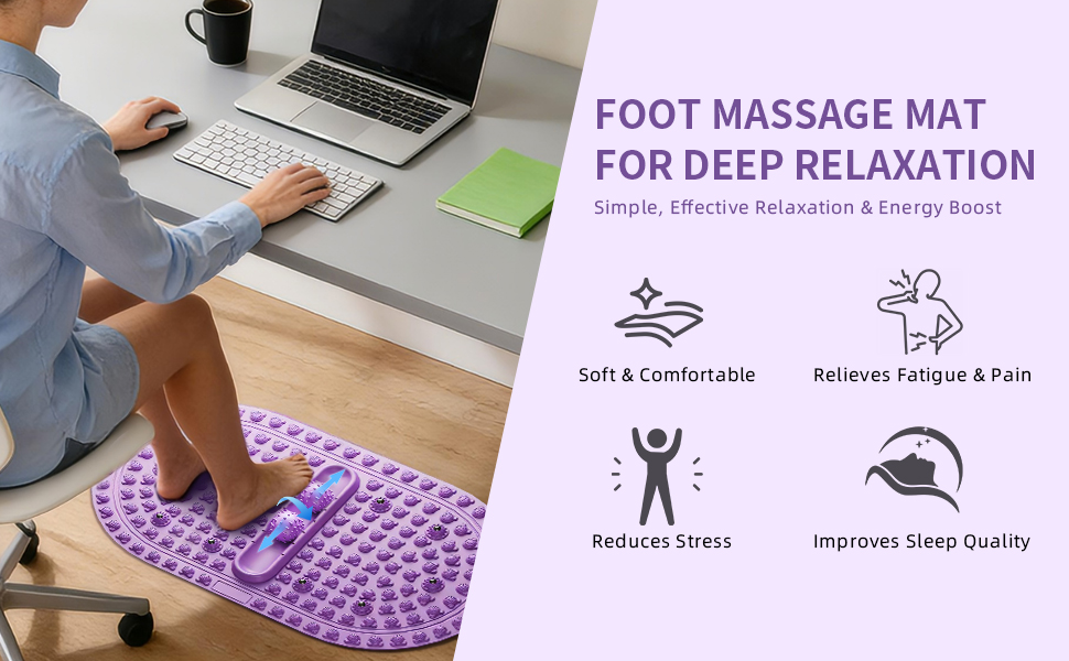 purple foot Massage mat