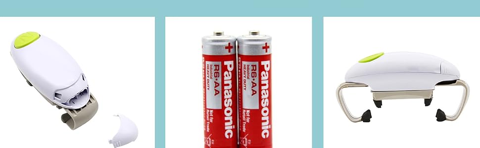 You need to prepare two AA batteries yourself for electric jar opener