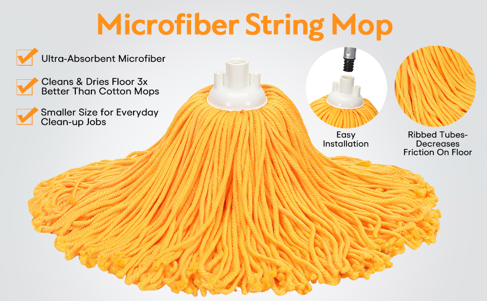 microfiber string mop