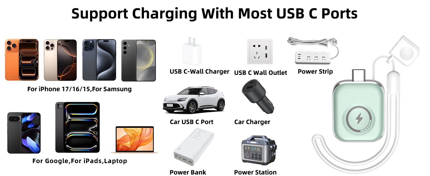 for apple watch charger fast charging usb c