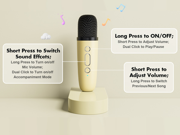 Karaoke Machine with 2 Wireless Microphones