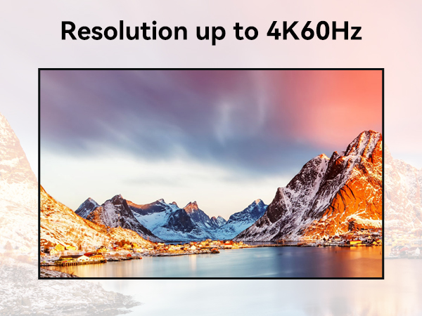 Resolution up to 4K60Hz