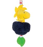 KIDS PREFERRED Peanuts Charlie Brown Toys Woodstock Baby Pulldown Ziggle Sensory Toy for Kids &amp; T...