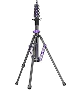 FreeSea 6.9ft/2.1m Aluminum Light Stand, 4.4lbs Load, Travel Tripod with 20" Folded Size, Profess...