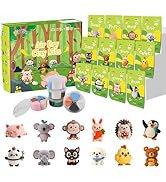 Air Dry Clay Kit, 12 Animals Modeling Clay for Kids, Model Magic Clay with Sculpting Tools and Tu...