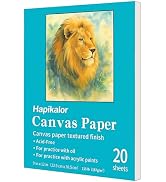 Canvas Painting Acrylic Art Paper - 9x12 Inch, 20 Sheets (115lb/187g) Mixed Media Sketchbook, Art...