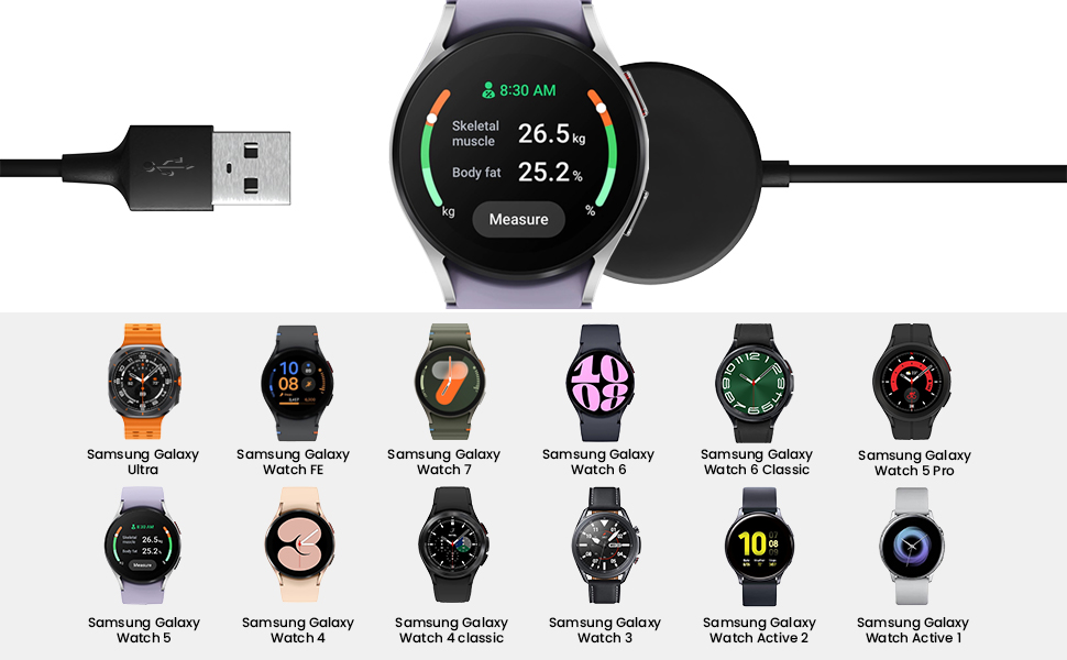 samsung watch charger for samsung galaxy watch ultra 7 6 5 4 3