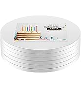 Kootek Cake Boards Drum 10 Inch Round, 1/2" Thick Cake Drums, Cake Decorating Supplies White 6-Pa...