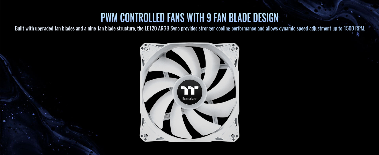 LE120 ARGB Sync PC Cooling Fan White (3-Fan Pack)