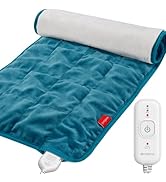Comfytemp Weighted Heating Pad for Back &amp; Period Cramps, FSA Eligible, Birthday Gifts for Mom Dad...