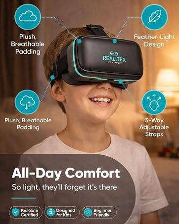 VR headset virtual reality for beginners all day comfort