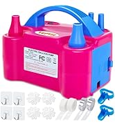 YEPVIE Electric Balloon Pump, Portable 2 Modes Balloon Blower Machine with 14 Balloon Arch Kits, ...