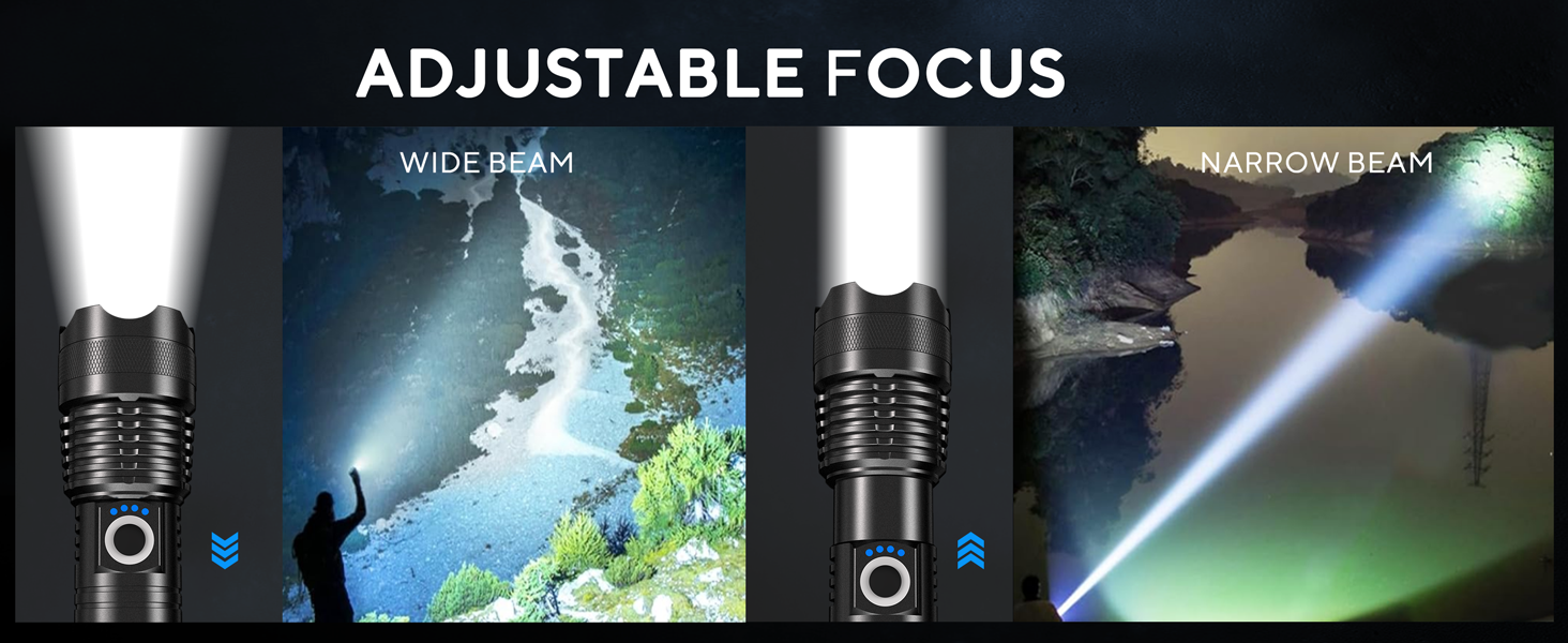 high lumen rechargeable flashlight