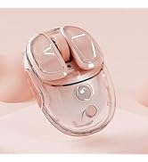 SEUNKWANG EWEADN Q9 Wireless Clear Mouse Dual Mode Bluetooth & 2.4G USB Computer Mouse with RGB L...