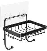 ODesign Soap Dish Sponge Holder with Hook for Bathroom Shower Kitchen Wall Mounted Rustproof Stai...