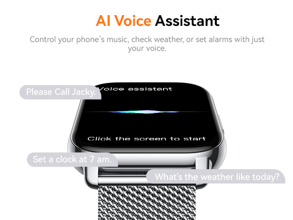 smart watch; smart watch with AI voice assistant