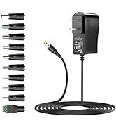 Basicvolt 24V 1A Power Charger 24W Power Supply Adapter 100V-240V AC to DC 24 Volt 1 Amp Replacem...