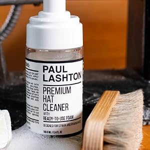 paul lashton clean cleaner hat straw panama brush foam cleanser