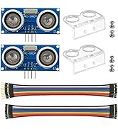 WWZMDiB 2Pcs HC-SR04 Ultrasonic Sensor Module for Arduino R3 MEGA Mega2560 Duemilanove Nano Robot...