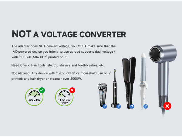 not a voltage converter