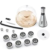 Elegant Cocktail Smoker Kit - Complete Whiskey Drink Smoking Gun with 8 Flavors of Wood Chips, Do...