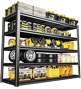 POKIPO 72" Hx35 Wx15.7 D Garage Shelving Unit, Heavy Duty 3000LBS Industrial Shelf, 5-Tier Adjust...