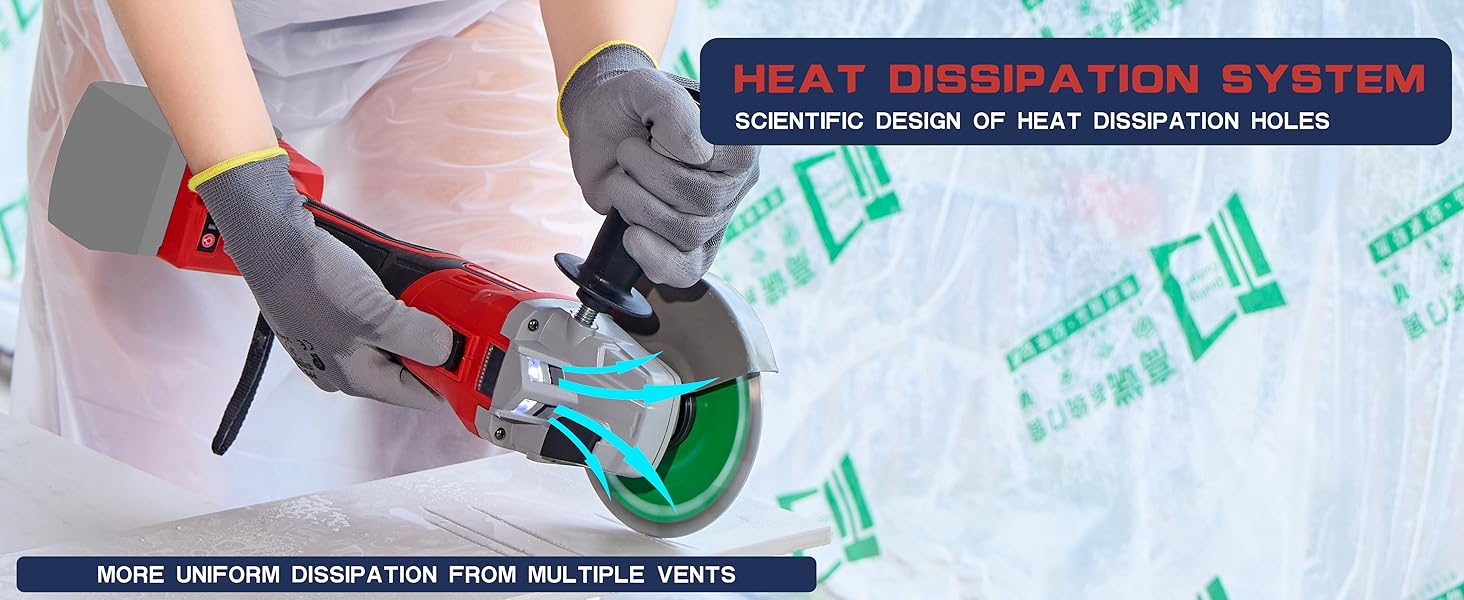 Angle grinder cordless battery lithium brushless motor cutting grinding cut tool power wood metal