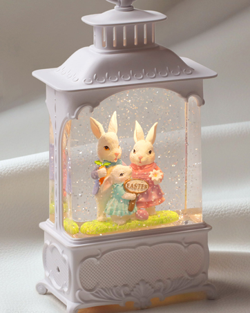 easter snow globe