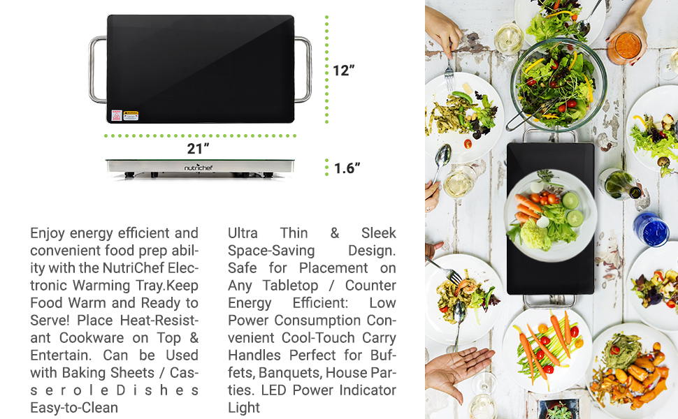 warmer:electric warmer;warmer tray:Countertop Appliance;food;buffet