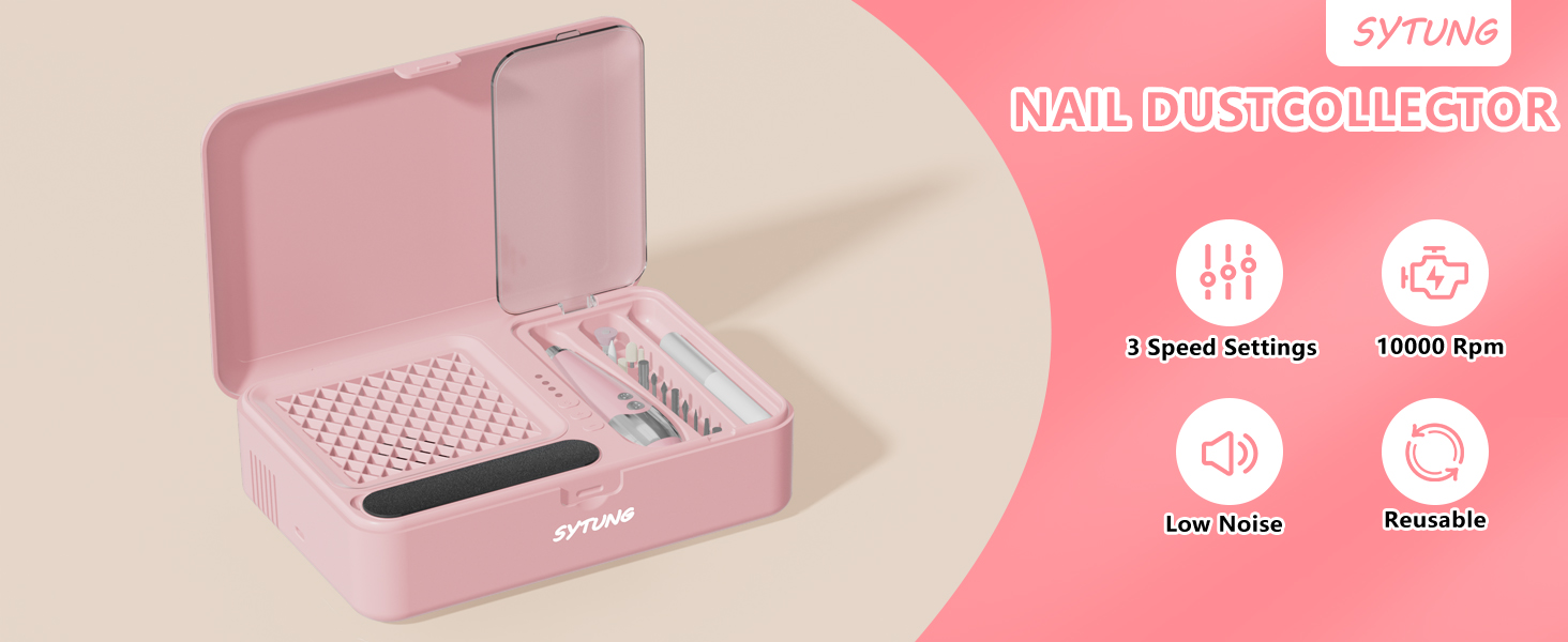 Nail Dust Collector Electric Nail Drill Kit